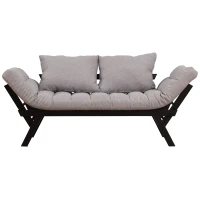 HOMCOM Sofa Bed Couch Chaise Lounger 3-in-1 3-Position(m-7)