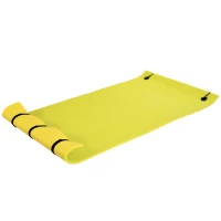 Soozier 10' x 5' ft Roll-Up Pool Float Pad for Lakes, Oceans & Pools, Water Mat for Relaxing & Recreation - Yellow(m-1)