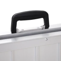 HOMCOM 3' Aluminum Double Folded Wheelchair Ramp W/ Carry Handle Lightweight(m-9)