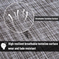 Armless Texteline Chair Garden Deck Lounge Dining Seat Set of 2(m-5)