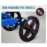 HOMCOM Portable Knee Scooter Crutch  Alternative W/ Non-Marking Wheel(m-7)