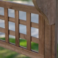 Outsunny Wooden Garden Potting Bench with Hidden Storage, Spacious Work Table for Gardening Projects, Brown(m-12)