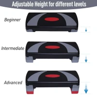 Soozier 30.5" Aerobic Step Adjustable Balance Stepper Fitness Workout 3 Position - 4" - 6" - 8"(m-5)