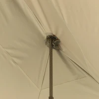 Outsunny 10' x 15' Pop Up Canopy Gazebo with 3-Level Adjustable Height, Wheeled Roller Bag, UV Fighting Roof, Grey(m-12)