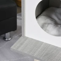 PawHut Multi-Level Cat Tree Condo with Sisal-Covered Scratching Posts, Sleeping House, and Fun Laying Basket for Kittens(m-14)