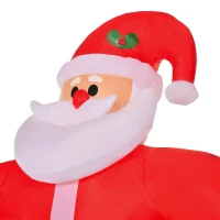 HOMCOM 8ft Christmas Inflatable Santa Claus with Toy List, Outdoor Blow-Up Yard Decoration with LED Lights Display(m-13)
