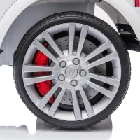 Aosom 12V Battery Kids Landrover Discovery Ride On Toy with Remote Control, Bright Headlights, & Working Suspension(m-15)