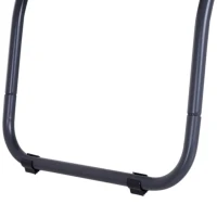 Outsunny Garden Lounge Chaise Outdoor Sleeping Bed Arc Stand Cream(m-6)