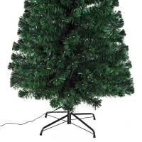 HOMCOM 7ft Tall Pre-Lit Artificial Fiber Optic LED Lighted Christmas Tree(m-9)