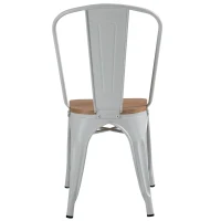 HOMCOM 3 Piece Industrial Style Dining Table Set, Small Kitchen Table and Chairs for 2,Steel Frame and Wooden Top,White(m-13)