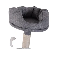 PawHut 40" Cat TreeCondo Kitten Scratching Post  Scratcher Climbing Tower Activity Center(m-7)