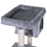 PawHut Multi-Level Cat Tree with Sisal-Covered Scratching Posts Large Perch(m-9)