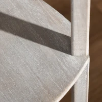 HOMCOM Floor Lamp with Display Shelves, Modern Standing Lamps with Footswitch, Solid Wood Nightstand Tower Lamp for Living Room Bedroom and Office(m-14)