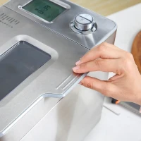 HOMCOM 2LB Bread Maker, Stainless Steel Bread Machine with 25 Programmable Settings, 3 Shade Crust Options, LCD Display, Gluten Free, Silver(m-14)