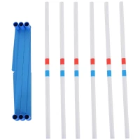 PawHut Dog Agility Equipment Dog Weave Pole Set Agility Starter Kit Pet Outdoor Exercise Training Set(m-8)