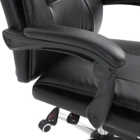 Vinsetto Ergonomic Office Chair with Footrest Black(m-9)