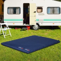 Outsunny Self-Inflating Comfortable Air Mattress / Sleeping Pad with Durable Design, Great for Camping or Family, Green(m-2)