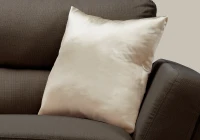 Monarch 18" x 18" Ultra Soft Satin Throw Pillow (1 pc) - Gold(m-2)