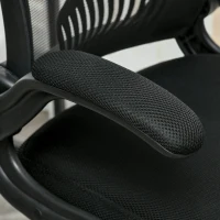 Vinsetto Tall Drafting Desk Chair Computer Desk Home Office Mesh Standing Chair with Mid Back, Foot Ring, Flip-up Arm, 360° Swivel Wheels, Black(m-15)