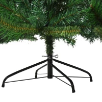 HOMCOM 7ft Unlit Full Pine Artificial Christmas Tree with Realistic Branches and 1160 Branch Tips(m-14)