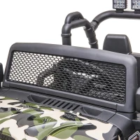 Aosom 12V Battery-Powered Kids Electric Ride On Truck Car with Wide Seat, Parent Remote Control & Bluetooth Music, Camo(m-15)