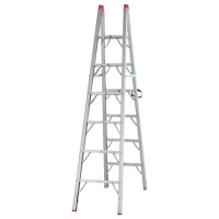 HomCom Multi-Purpose Folding Aluminum Ladder with 6 Platforms, for Indoor & Outdoor Use & a 330lbs Capacity, 82" Tall(m-1)