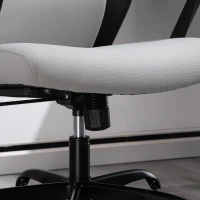 Vinsetto High Back Ergonomic Home Office Desk Chair with Spandex Fabric, Computer Task Chair with Ladder Back, Thick Padding and 360 Swivel Wheels, Grey(m-12)