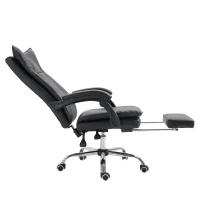 Vinsetto Ergonomic Office Chair with Footrest Black(m-8)