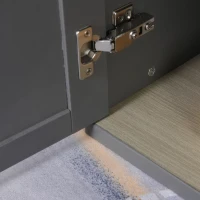 PawHut Double-Decker Cat Luxury Lower Level Litter Box and Upper Level House, Grey(m-6)