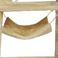 Pawhut 55Inch Cat Climbing Tree Condo Kitten Scratching Post Sisal Activity Center Beige(m-8)