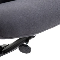 HOMCOM Recliner Ottoman Set Swivel Armchair Lounge Adjustable Backrest Padded Seat Footstool Living Room Grey(m-8)