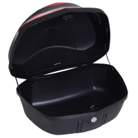 HOMCOM Motorcycle Tail box 48L Top Case Motorbike Trunk Helmet Carrier Luggage w/ Keys(m-9)