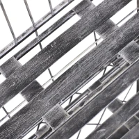 Outsunny 3-Tier Metal Folding Vintage Plant Stand Display Rack Bookshelf Unit Indoor Outdoor(m-8)