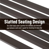 Outsunny Antique Style Cast Iron Outdoor Front Porch Bench(m-9)