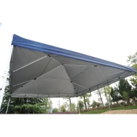 Outsunny 13' x 13' Adjustable Height Easy Pop Up Canopy Party Tent - Dark Blue(m-5)