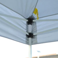 Outsunny 29'x10' Pop Up Party Tent Foldable Garden  Event Canopy Outdoor Activity Sun Shade Shelter Easy Portable with Wheeled Carrying Bag White(m-8)