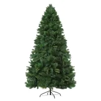 HOMCOM 7ft Unlit Full Pine Artificial Christmas Tree with Realistic Branches and 1160 Branch Tips(m-1)