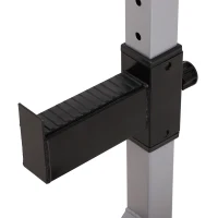 Soozier 2-Piece Pair Steel Height Adjustable Barbell Squat Rack and Bench Press 23" x 29.75" x 69.25"(m-5)