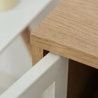 Vinsetto Storage Cabinet Organizer with 2 Doored Shelves Home Office File Cabinet Natural White(m-12)