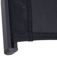 Outsunny Zero-Gravity Rocking Chair Garden Patio Lounger Seat Outdoor Indoor Texteline Recliner Backyard Aluminum Frame Rocker Black(m-7)