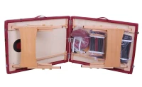 Soozier 91-Inch Portable Massage Table Spa Bed 2 Fold Thick and High Density Foam Red Plus Carrying Bag(m-8)