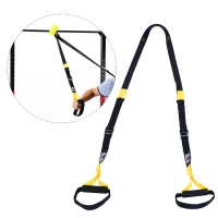 HOMCOM Suspension Body Training Strap - Yellow&Black(m-1)