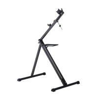 HOMCOM Folding Portable Bicycle Repair Stand Cycle Bike Maintenance Workstand Black(m-1)
