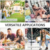 Vinsetto Magnetic A-Frame Sidewalk Chalkboard Sign 40” x 20” Sturdy Freestanding Wooden Sandwich Board with Eraser - Oak(m-7)