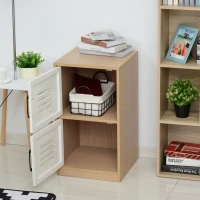 Vinsetto Storage Cabinet Organizer with 2 Doored Shelves Home Office File Cabinet Natural White(m-8)