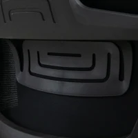 Vinsetto Ergonomic Home Office Mesh Desk Chairs, Computer Task Chair with Massage Lumbar Cushion, Adjustable Seat & Headrest, Rocking Function, Black(m-18)