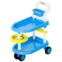 Qaba Kid Medical Trolley Play Set Children Pretend Doctor Nurse Play Cart Kids Gift(m-5)