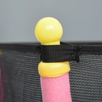 Soozier 61” Kids Trampoline Mini Indoor/Outdoor Bouncer Jumper with Enclosure Net Elastic Thick Padded Pole Gift for Child Toddler Age 3-6 Years Old Pink(m-8)