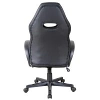 Vinsetto Executive PU Leather Rocking Office/ Gaming Chair Adjustable Padded Seat with Wheels Black/White(m-5)