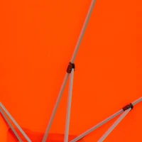 Outsunny 10ft Patio Offset Parasol Umbrella Cantilever Hanging Sun Shade Canopy Shelter 360° Rotation with Stand Orange(m-4)